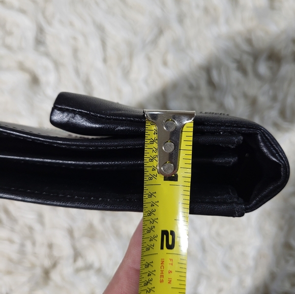 HENRI BENDEL Girls Nightout Embellished Bling Black Leather Chain Clutch - Picture 15 of 15